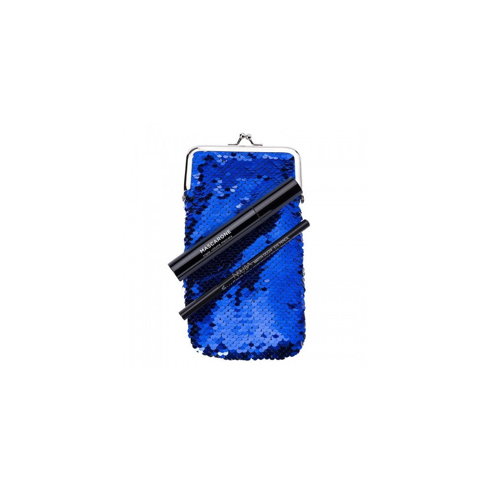 Nouba Mascarone Set Mascara + Portaocchiali Blu-Lux + Matita Occhi Nera 