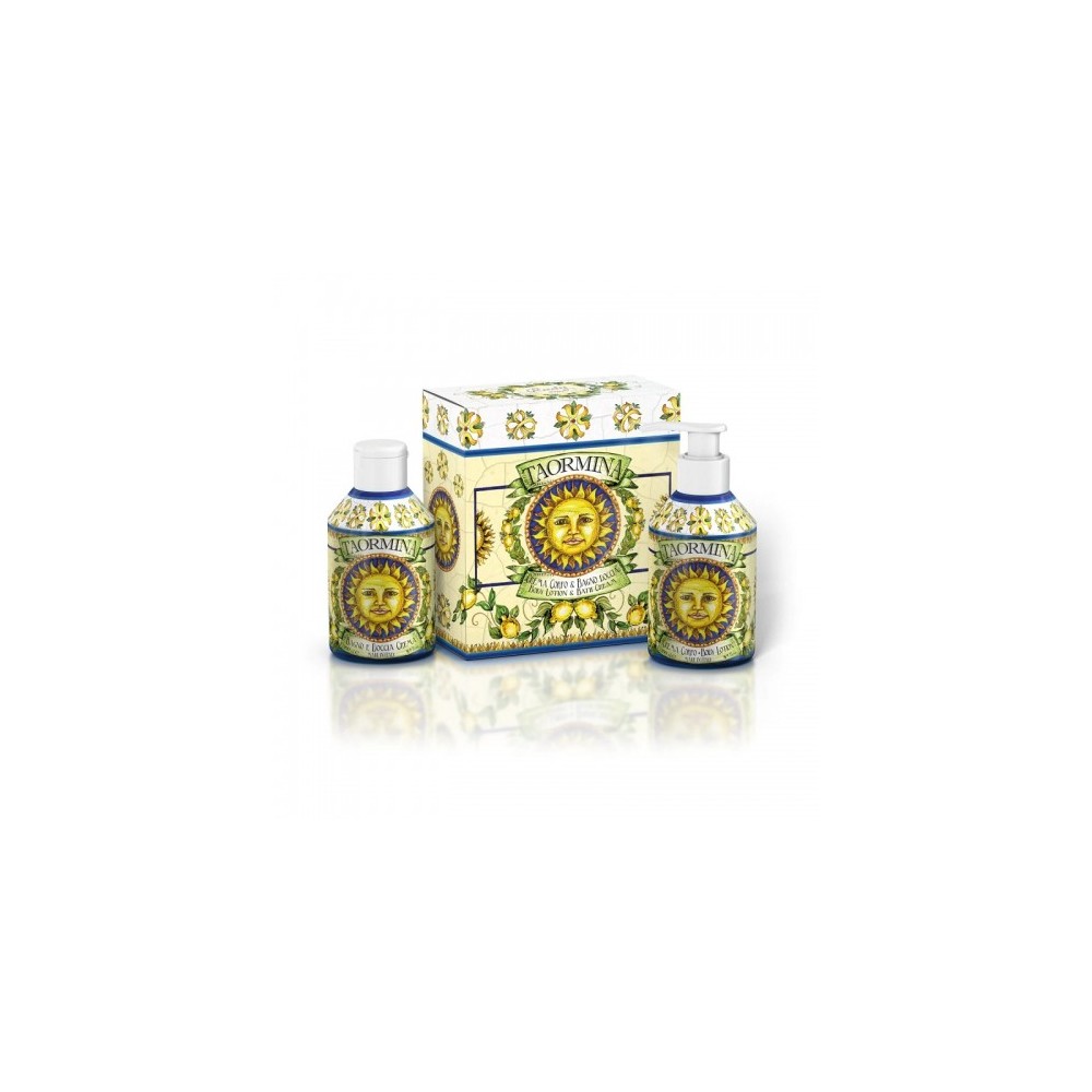 Rudy Cofanetto Le Maioliche Taormina Bagno Doccia 250 Ml + Crema Corpo 250 Ml 