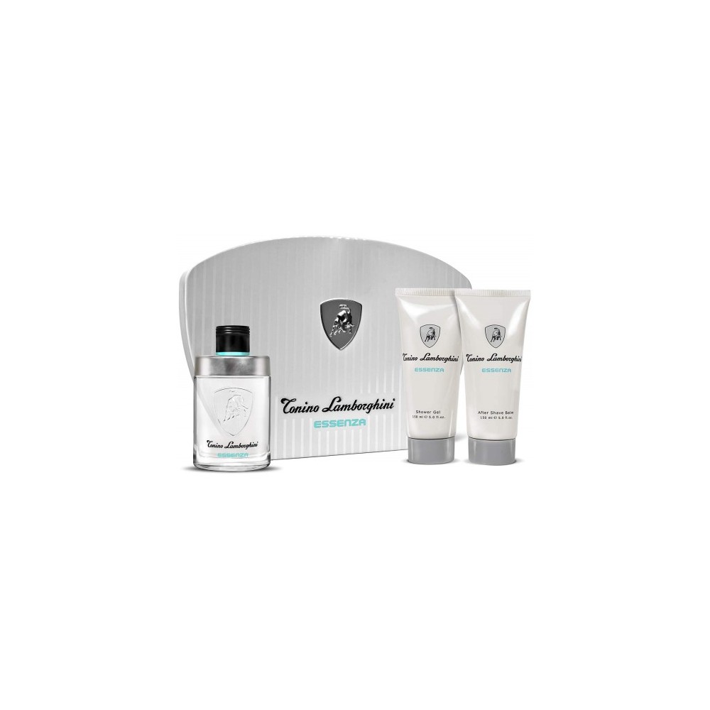 Tonino Lamborghini Set Regalo Essenza Edt Uomo 75 Ml + Shower Gel 150 Ml + Balsamo Dopobarba 150 Ml 