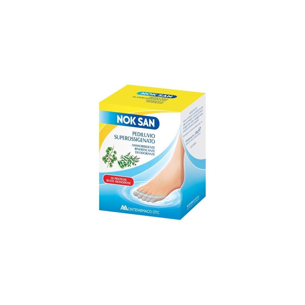 Montefarmaco Nok San 10 Bustine Pediluvio Ossigenato 250 G 