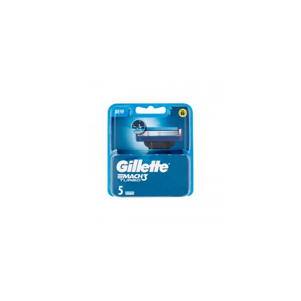 Gillette Mach3 Turbo 5 Lamette Per Rasoio Manuale 