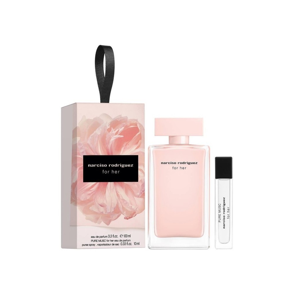 Narciso Rodriguez For Her Eau De Parfum 100 ml + Pure Musc For Her EdP 10 ml Cofanetto 