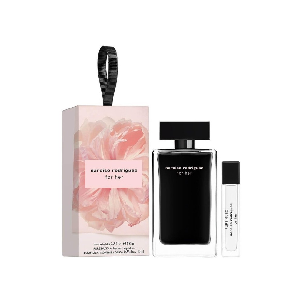 Narciso Rodriguez For Her Eau De Toilette 100 ml + Pure Musc For Her EdP 10 ml Cofanetto 