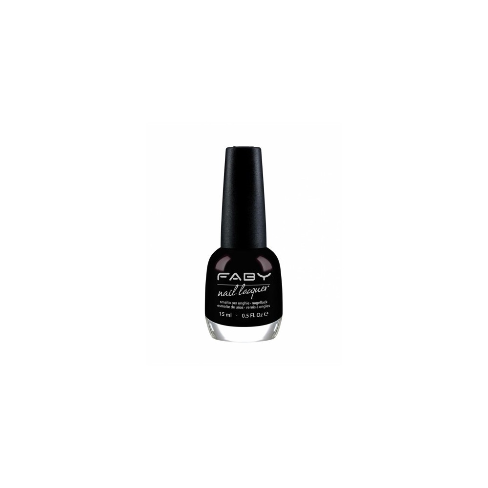 Faby Nail Lacquer Smalto Per Unghie 15 Ml Black Is Black 