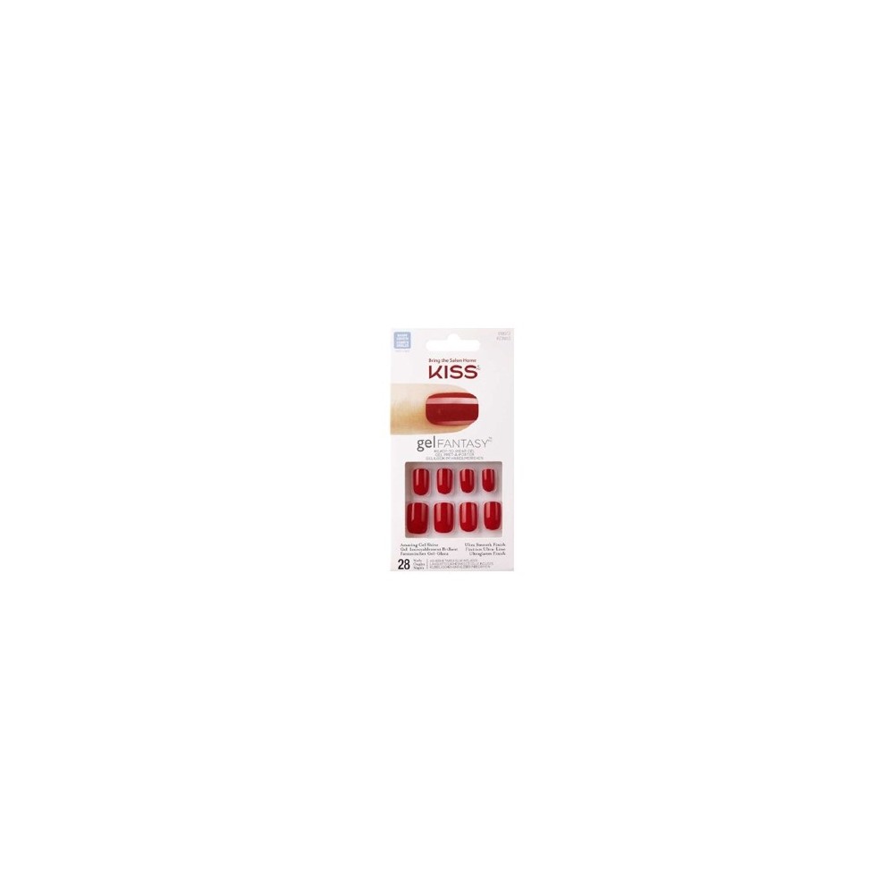 Kiss Gel Fantasy 28 Unghie Artificiali Colori Assortiti 