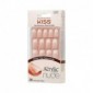 Kiss Salon Acrylic Nude French Nails 28 Unghie Artificiali Kan03C