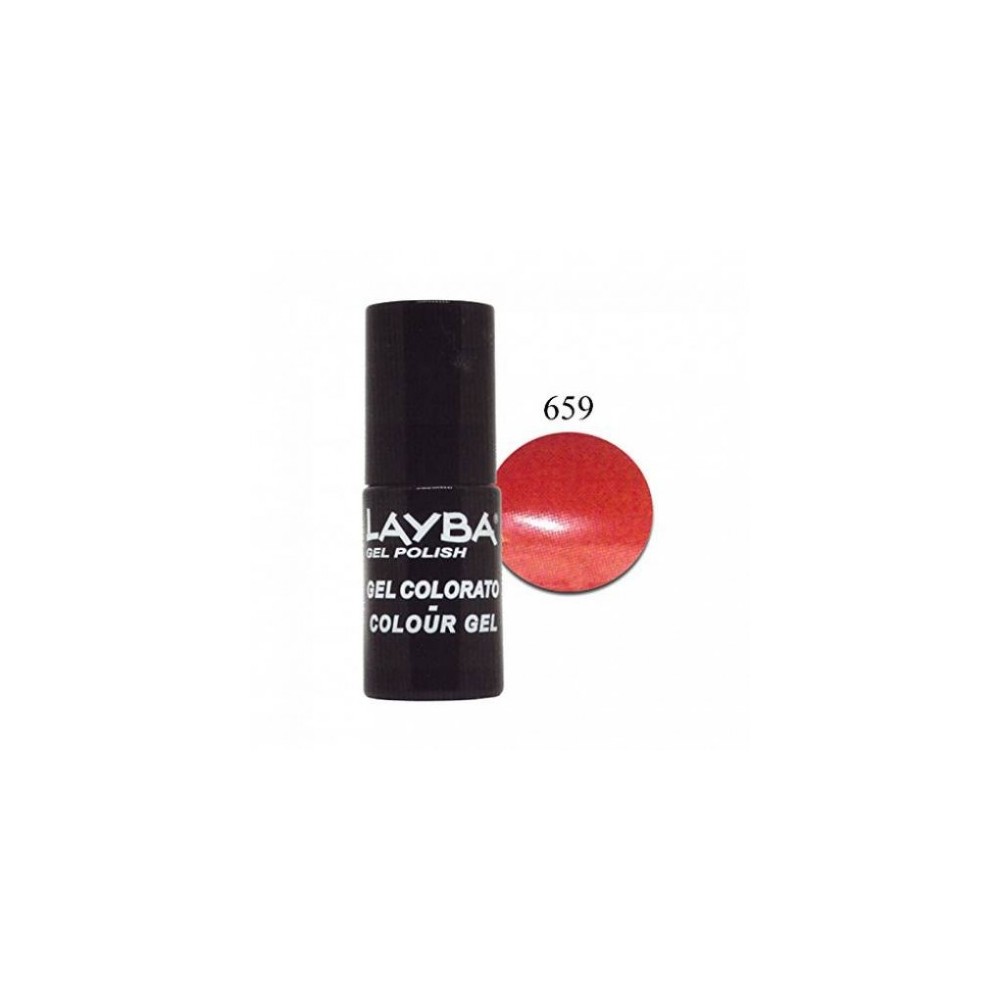 Layla Layba Gel Polish Smalto Semipermanente N. 659 Red Passion 