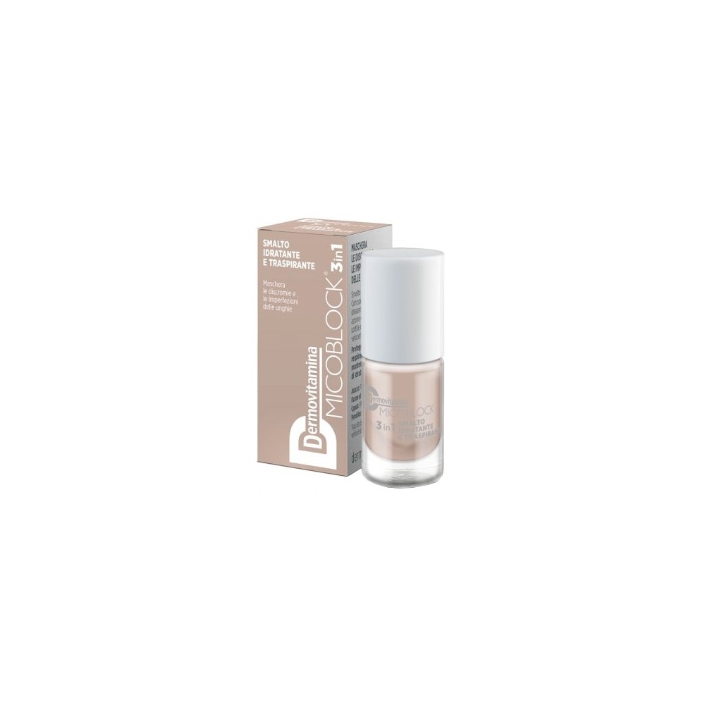 Pasquali Dermovitamina Micoblock 3 In 1 Smalto Idratante E Traspirante Beige 