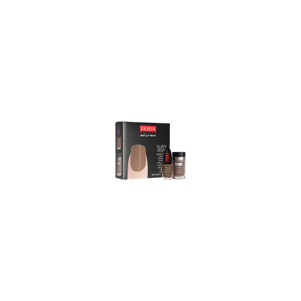 Pupa Fluffy Velvet Nail Art Kit 03 Taupe Velvet Kit Smalto 