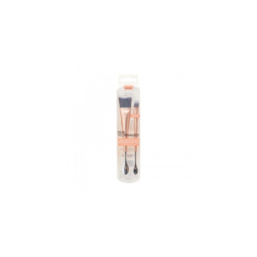 Real Techniques Skincare Brush Duo 2 Pennelli Per Make-Up 