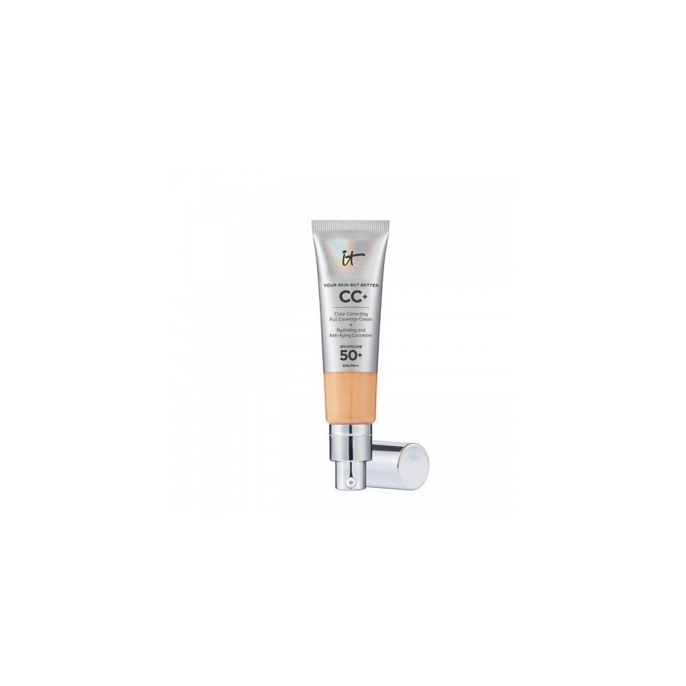 It Cosmetics Cc+ Full Coverage Cream Spf50+ Fondotinta Fluido Medium Tan 