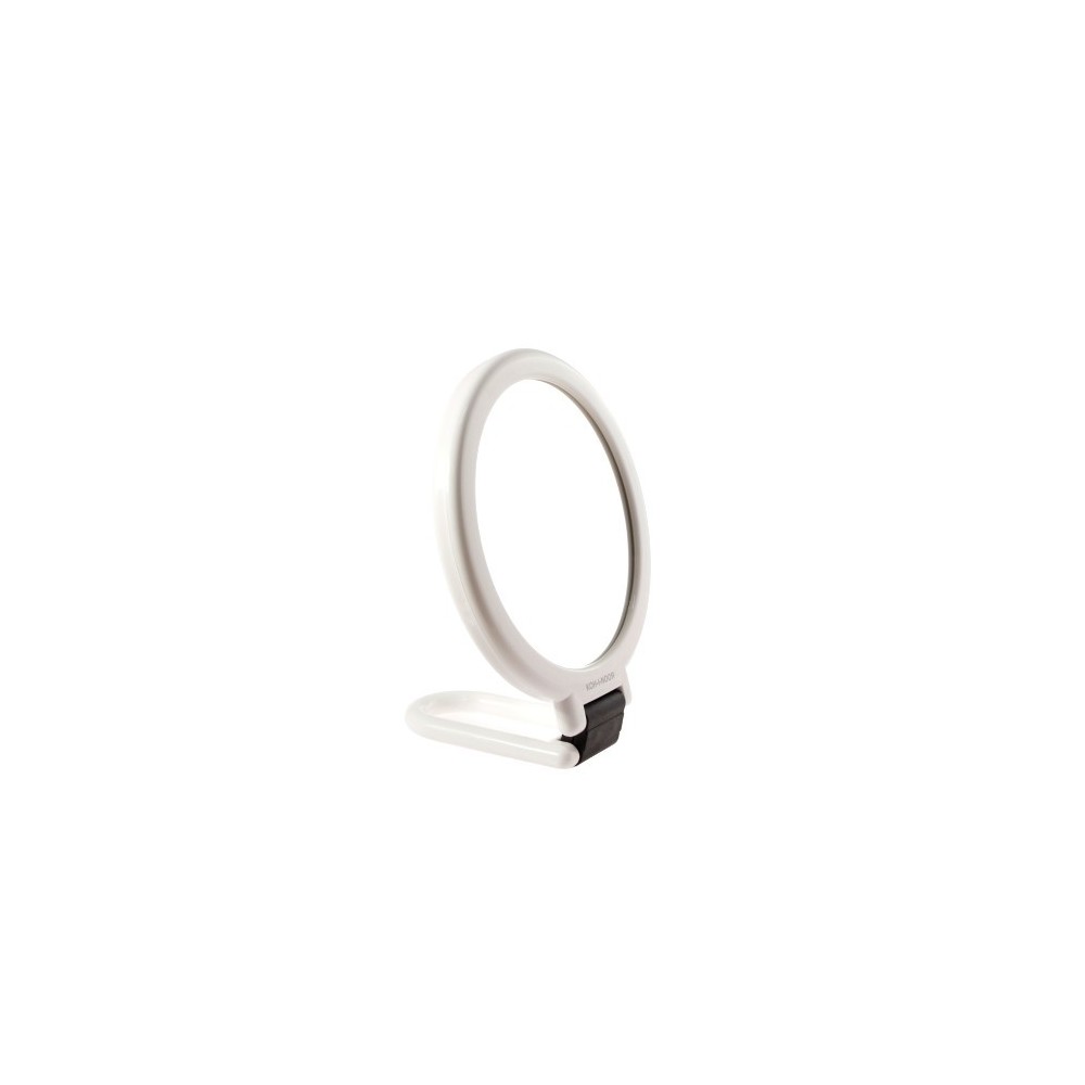 Koh-I-Noor Sc152V-3 Specchietto Bifacciale Con Manico Pieghevole Bianco 
