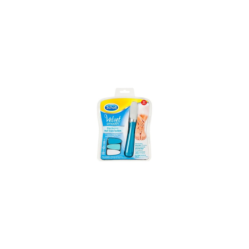 Scholl Velvet Smooth Electronic Nail Care System Kit Elettronico Per La Cura Delle Unghie 