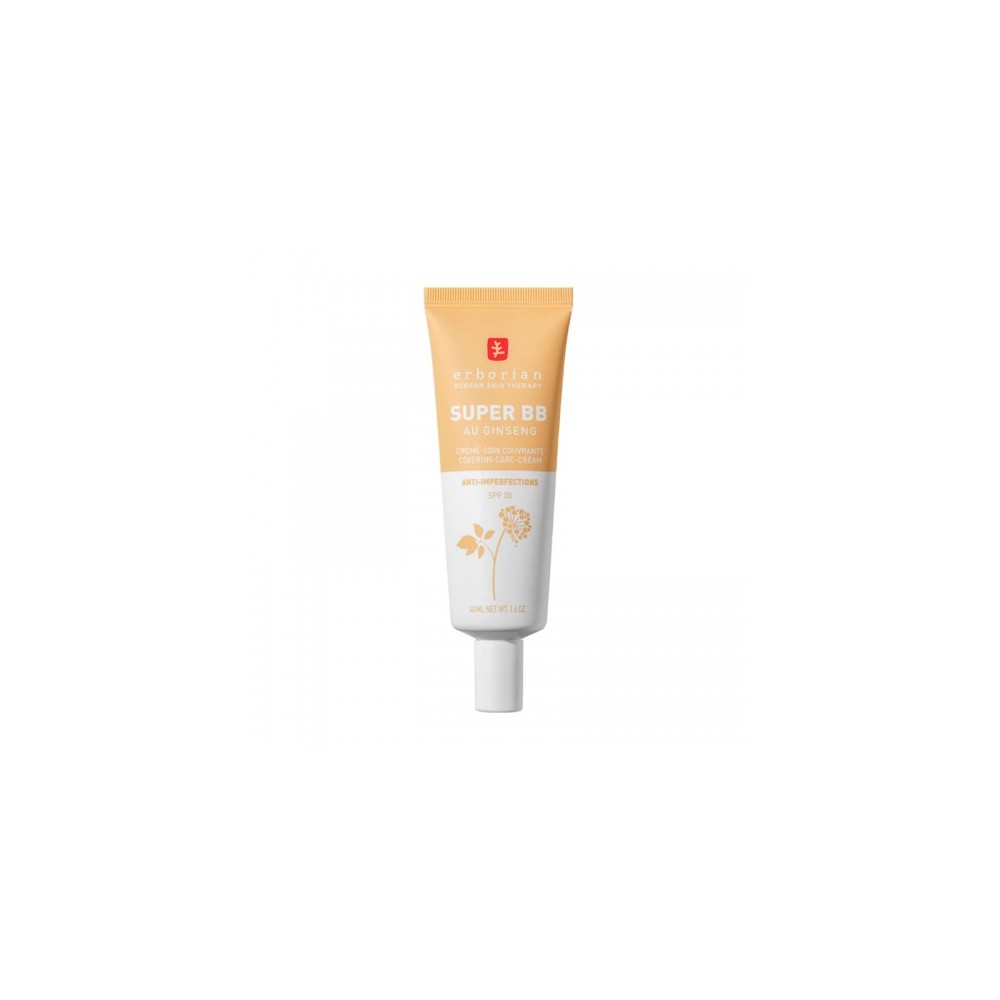 Erborian Super Bb Con Ginseng Crema Viso Coreana Anti-Imperfezioni Nude 40 Ml 