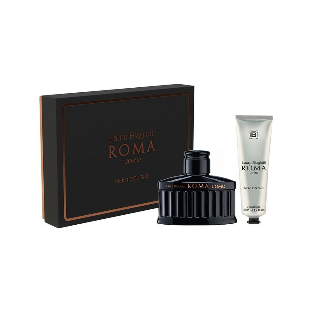 Laura Biagiotti Roma Uomo Nero Estremo Eau De Parfum Intense 125 ml + Shower Gel Cofanetto 