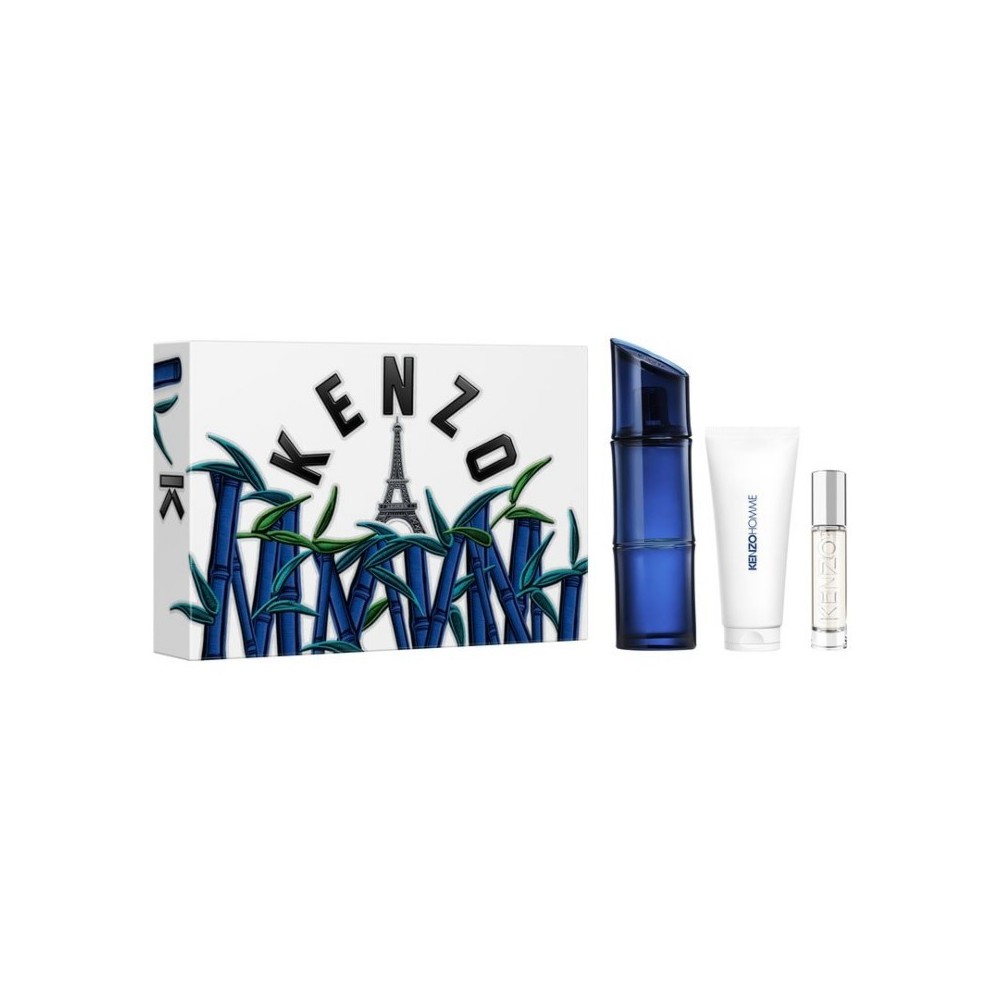 Kenzo Homme Eau de Toilette Intense 110 ml + Travel Spray 10 ml + Shower Gel Cofanetto 