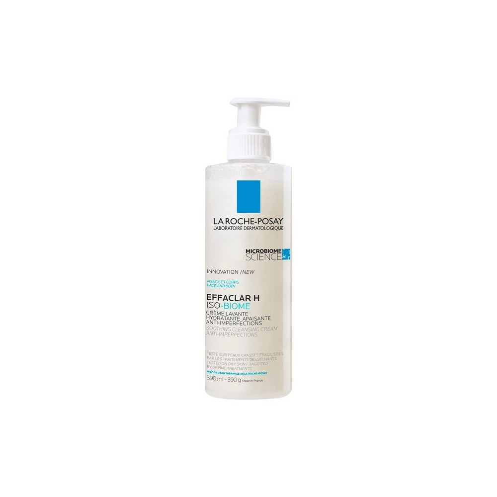 La Roche Posay Effaclar H Iso Biome Crema Detergente Anti-Imperfezioni 390ml 