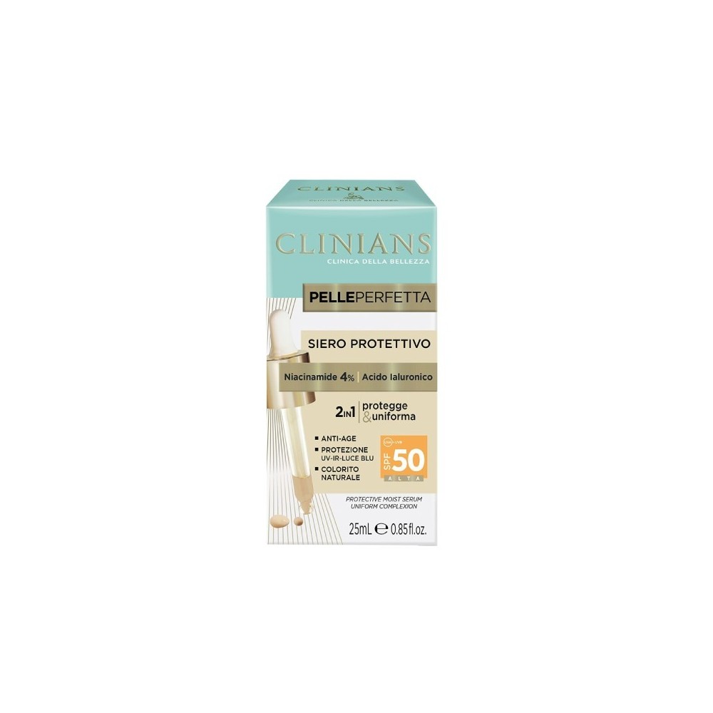 Clinians Siero Viso 2 In 1 Protettivo E Uniformante SPF50 25 ml 