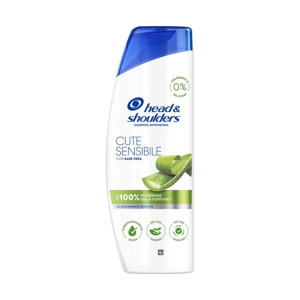Head & Shoulders Shampoo Antiforfora Cute Sensibile con Aloe Vera 250 ml 