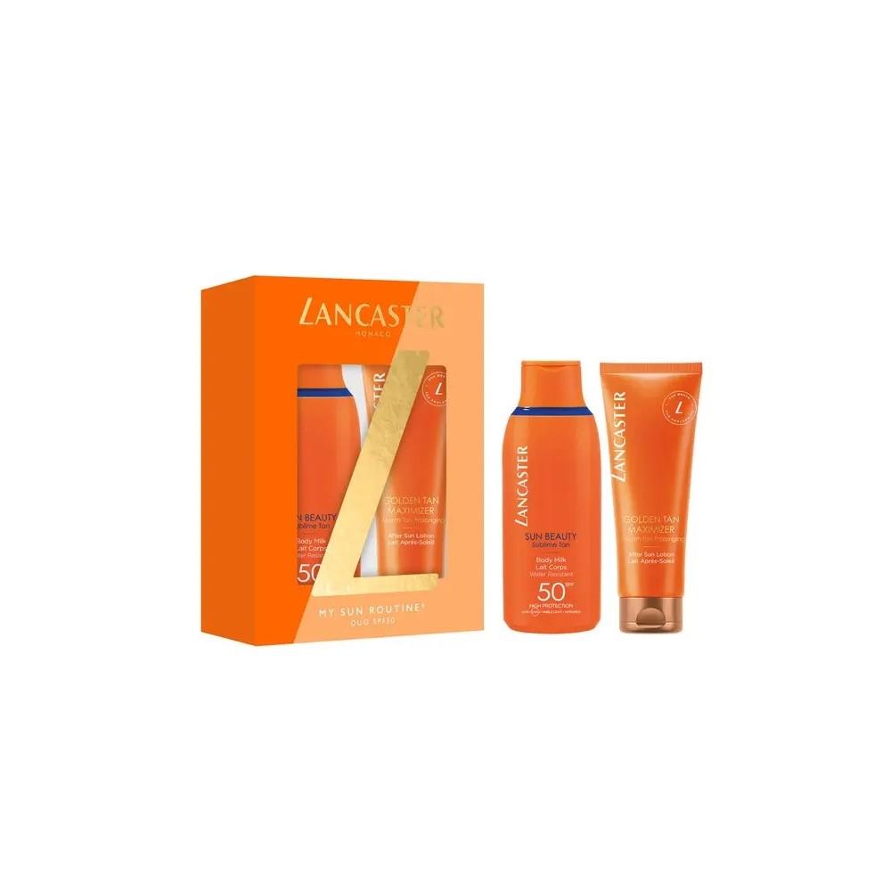 Lancaster Sun Beauty Body Milk SPF50 + Golden Tan Maximizer After Sun Lotion Cofanetto 