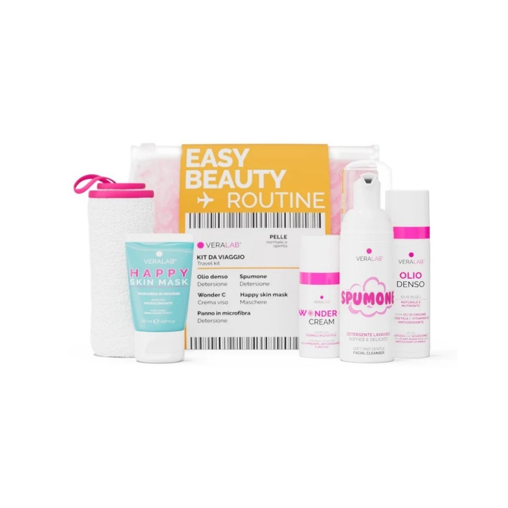 Veralab Easy Beauty Routine Kit Da Viaggio - Pelle Normale O Spenta 