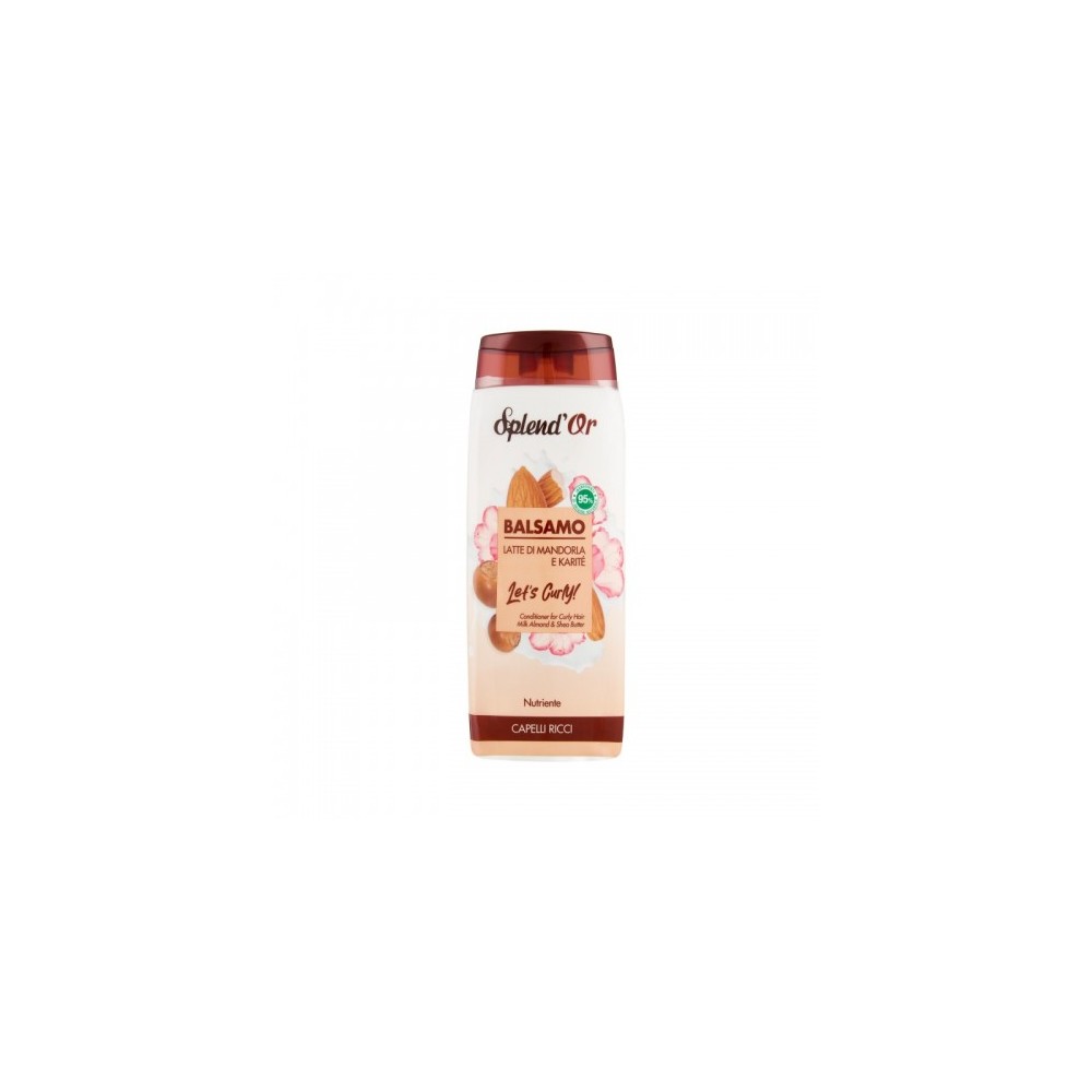Splend'Or Let's Curly Balsamo Per Capelli Ricci Al Latte Di Mandorla E Karitè 300 Ml 