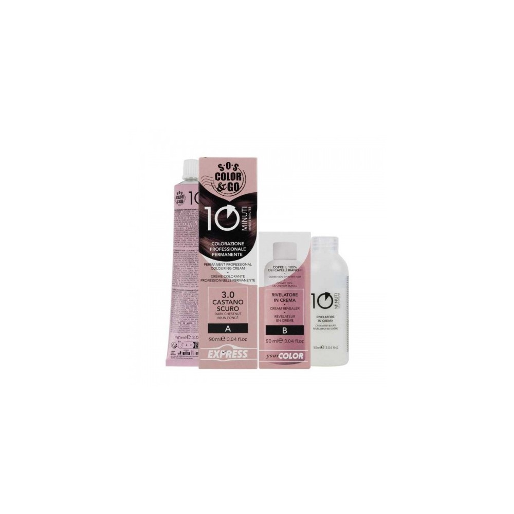 Alama Sos Color&Go Colorazione Permanente N. 3.0 Castano Scuro 