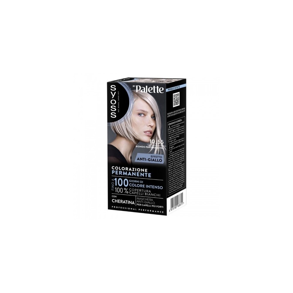 Palette Syoss Colorazione Permanente 12-55 Biondo Platino Ultra 