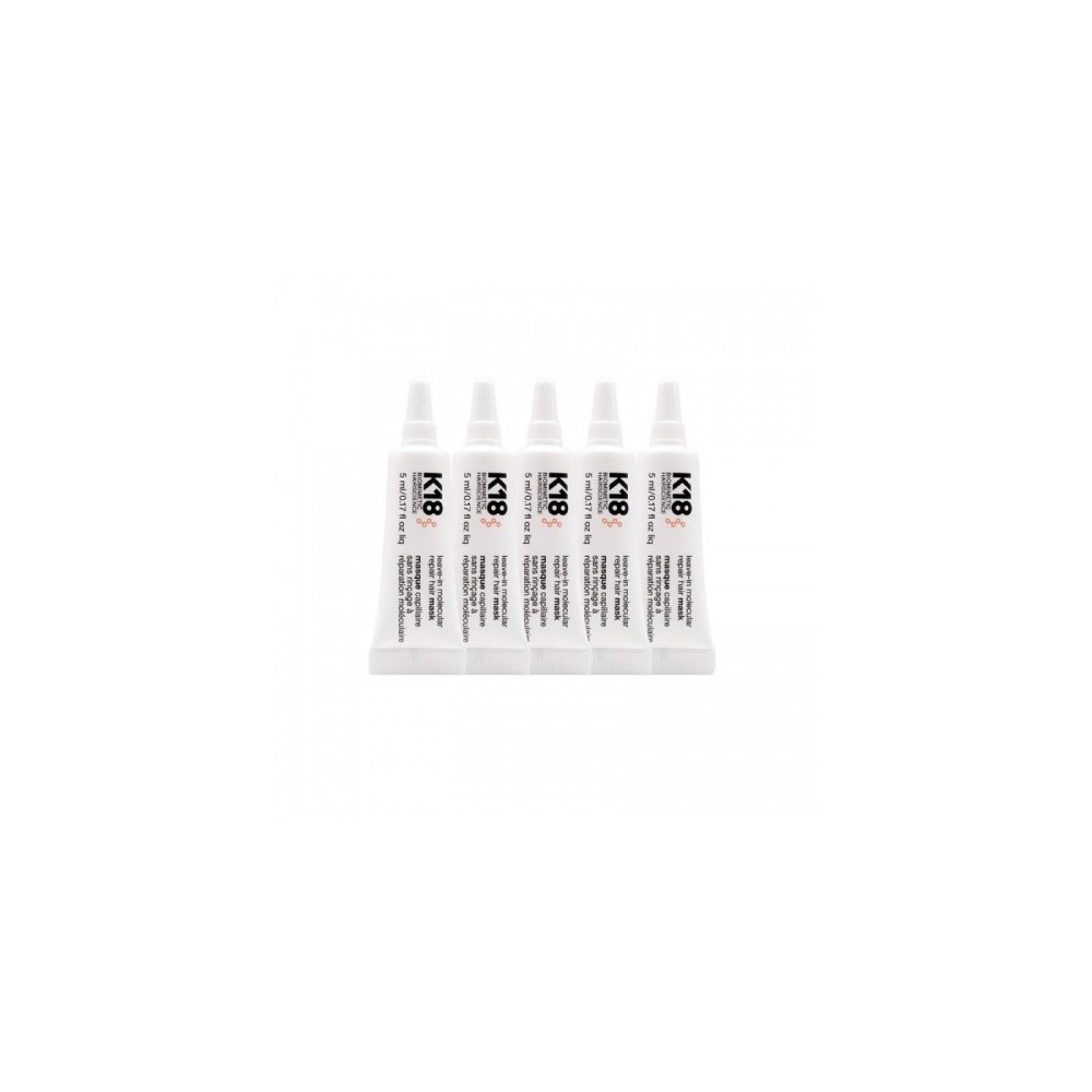 K18 Molecular Repair Hair Mask Maschera Riparatrice Senza Risciacquo 5x5 Ml 