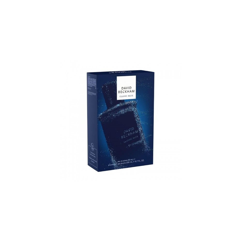 David Beckham Classic Blue EdP Uomo 50 Ml + Gel Doccia 200 Ml 