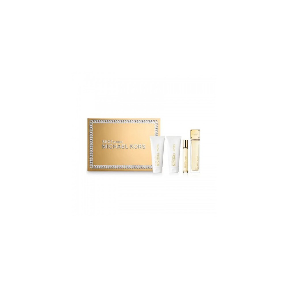 Michael Kors Cofanetto Sexy Amber EdP 100+10Ml+Body Lotion 100Ml+Shower Gel 100Ml 