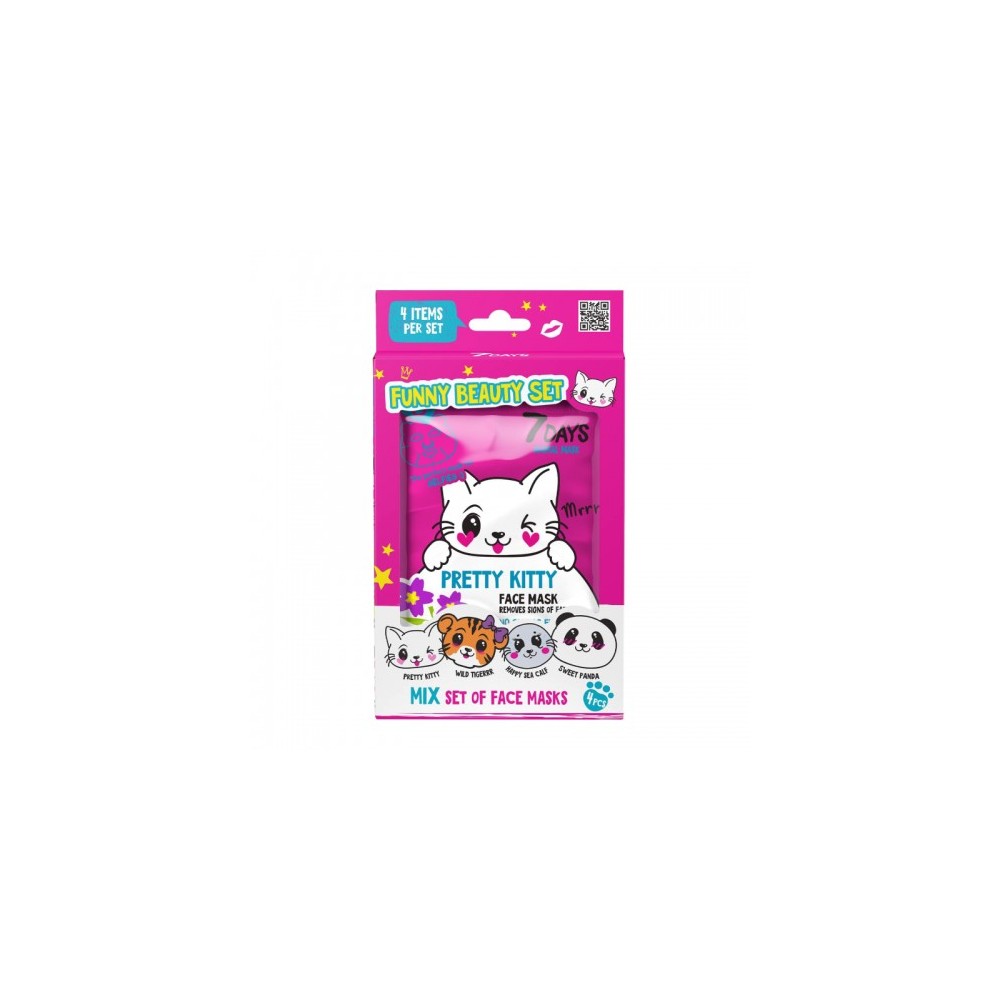 7days Funny Beauty Set 4 Maschere Per Il Viso 