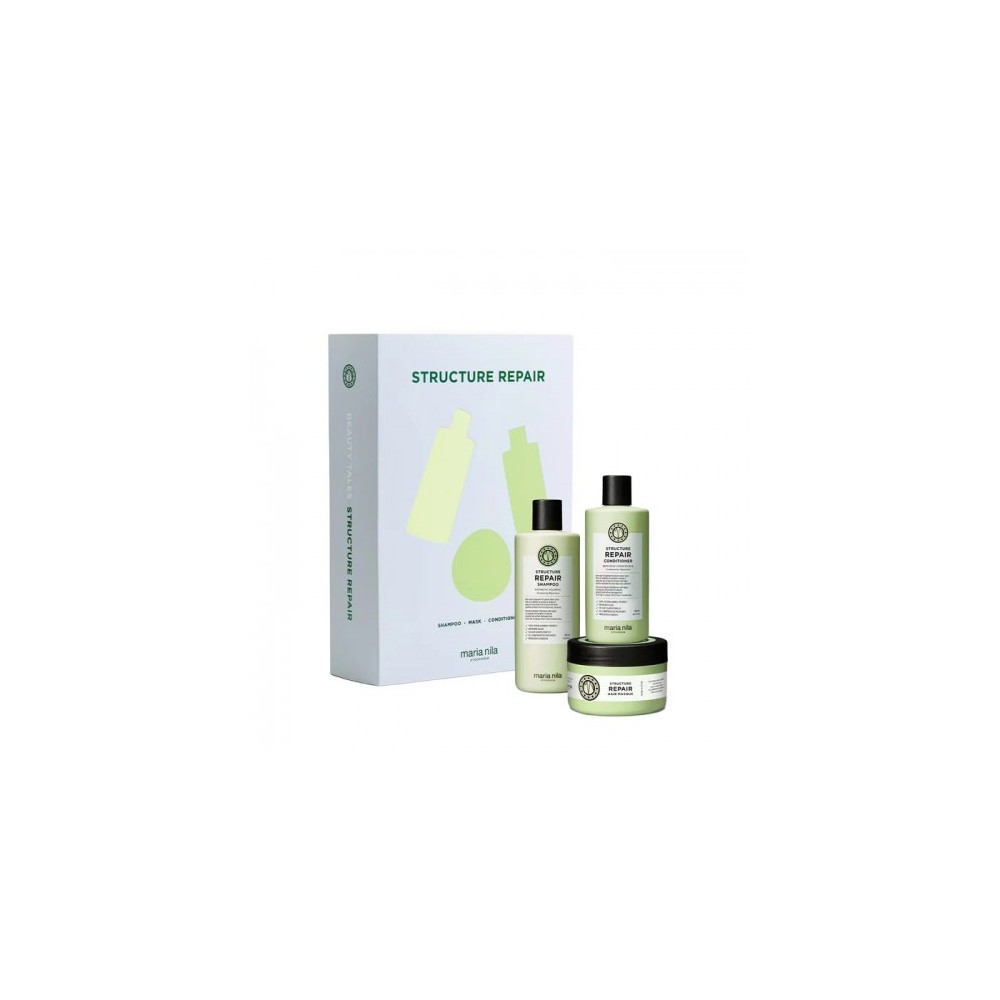 Maria Nila Cofanetto Structure Repair Shampoo 350 Ml + Balsamo 300 Ml + Maschera 250 Ml 