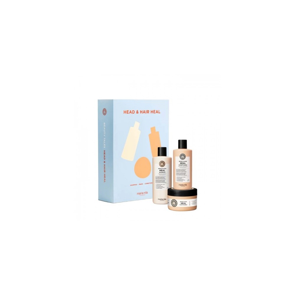 Maria Nila Cofanetto Head & Hair Heal Shampoo 350 Ml + Balsamo 300 Ml + Maschera 250 Ml 