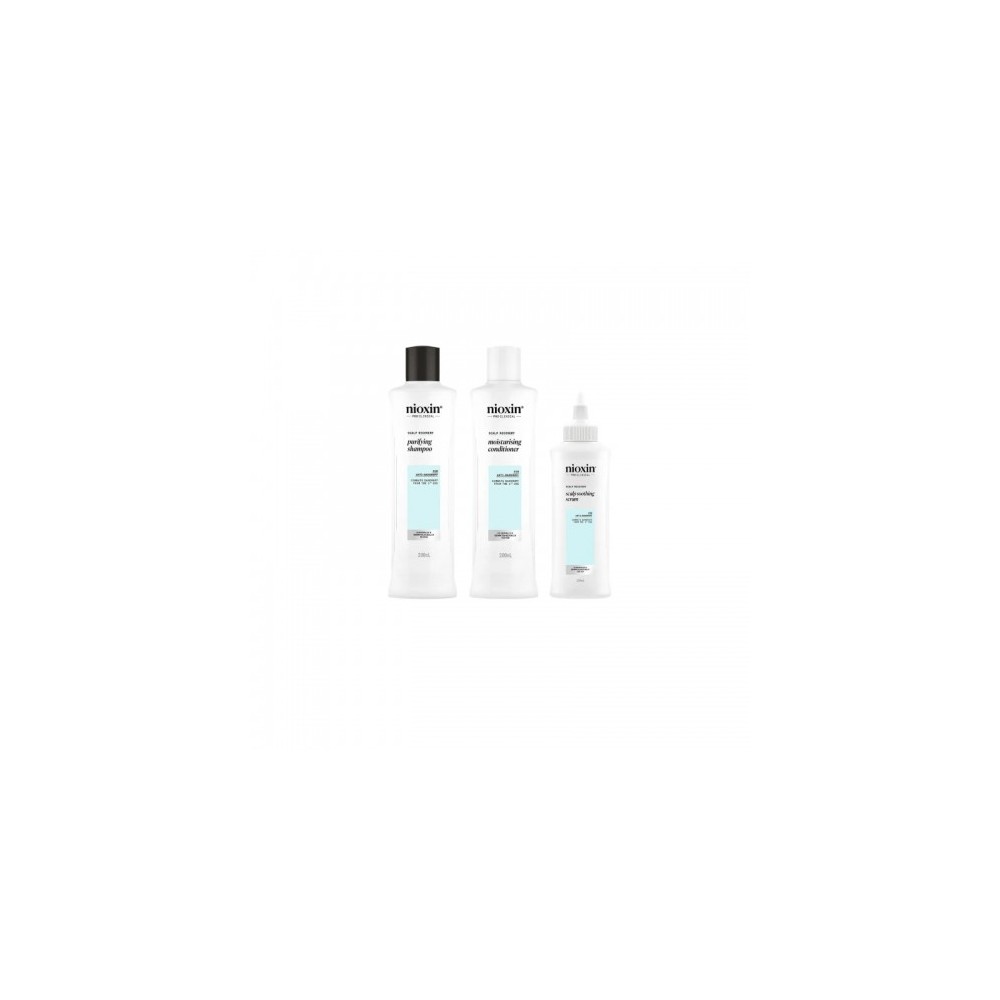 Nioxin Scalp Recovery Kit Cofanetto Antiforfora Shampoo 200 Ml + Balsamo 200 Ml + Siero 100 Ml 