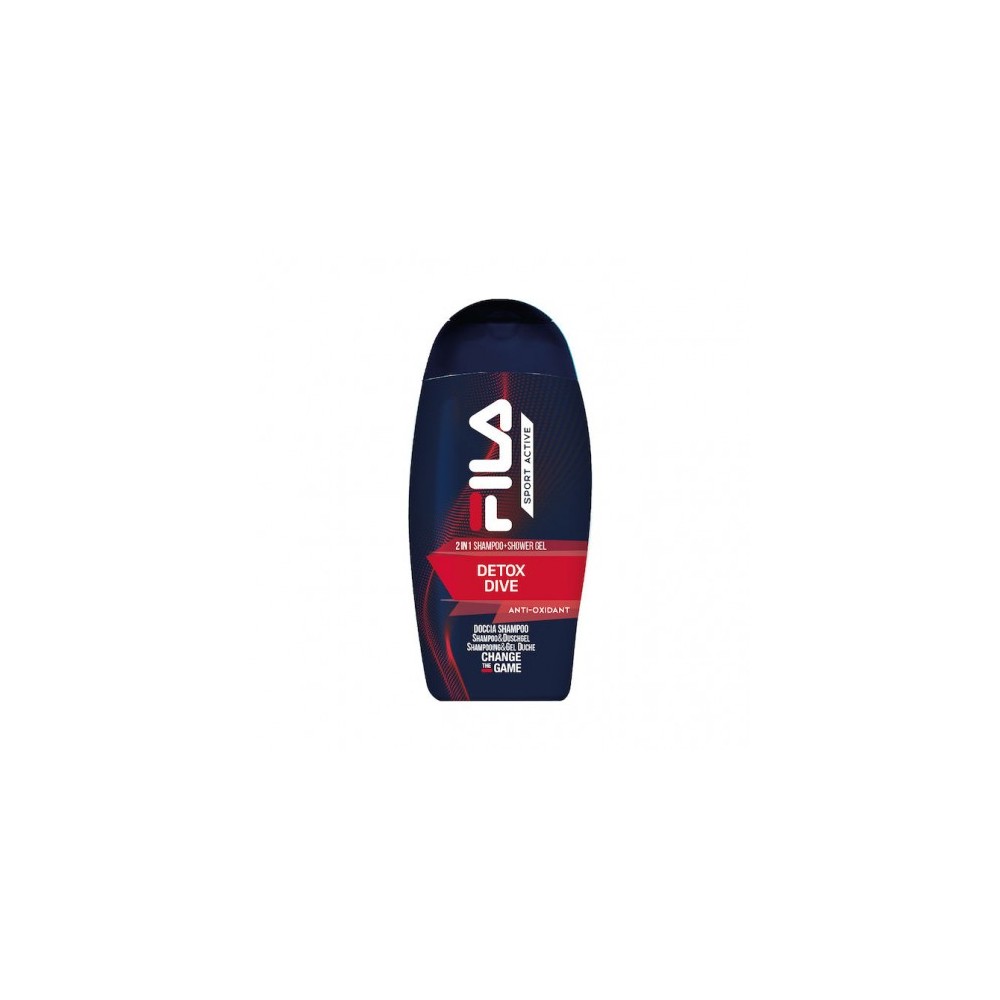 Fila Sport Active Detox Dive Doccia Shampoo 2 In 1 Antiossidante 250 Ml 