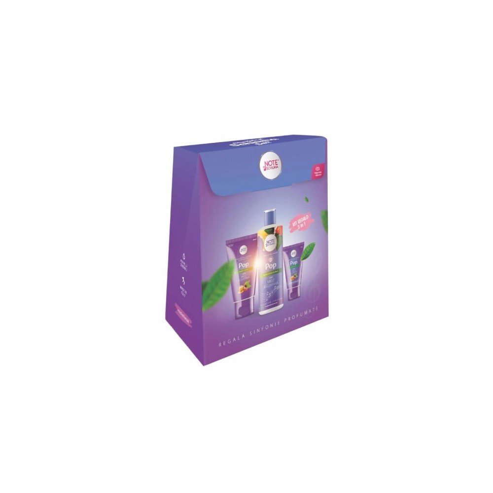 Note Di Schiuma Pop Cofanetto Regalo Docciaschiuma 400 Ml + Crema Corpo 200 Ml + Crema Mani 75 Ml 