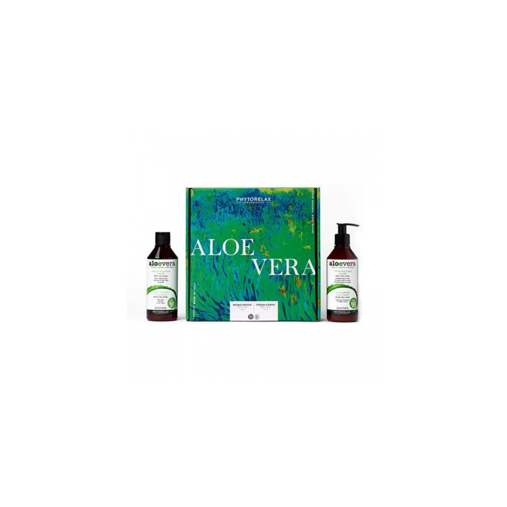 Phytorelax Cofanetto Aloe Vera Bagno Multiuso 250 Ml + Crema Multiuso 250 Ml 