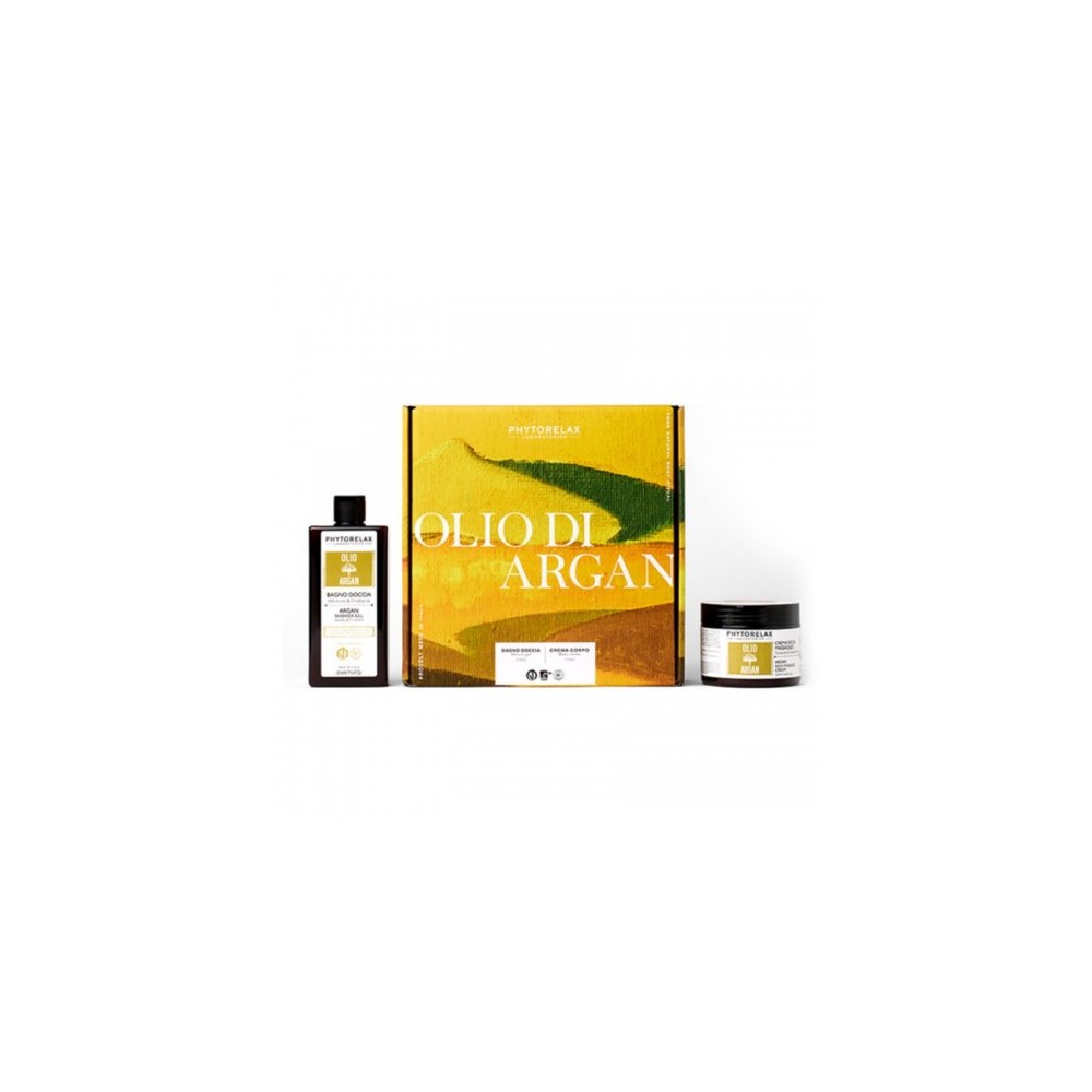 Phytorelax Cofanetto Olio Di Argan Bagno Doccia 250 Ml + Crema Ricca Massaggio 250 Ml 