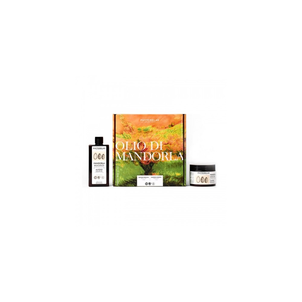 Phytorelax Cofanetto Olio Di Mandorla Bagno Doccia 250 Ml + Burro Corpo 250 Ml 