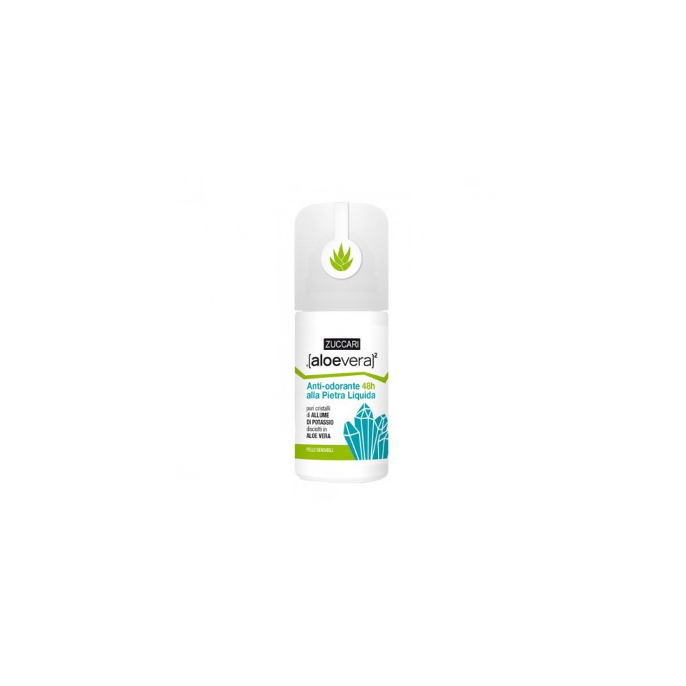 Zuccari Aloevera2 Anti-Odorante 48H Alla Pietra Liquida 50 Ml Roll-On 