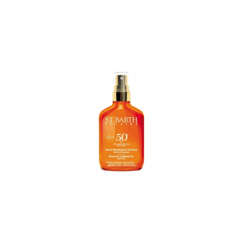 Ligne St. Barth Huile Bronzante Roucou SPF50+ Olio Solare Abbronzante 100 Ml Spray 