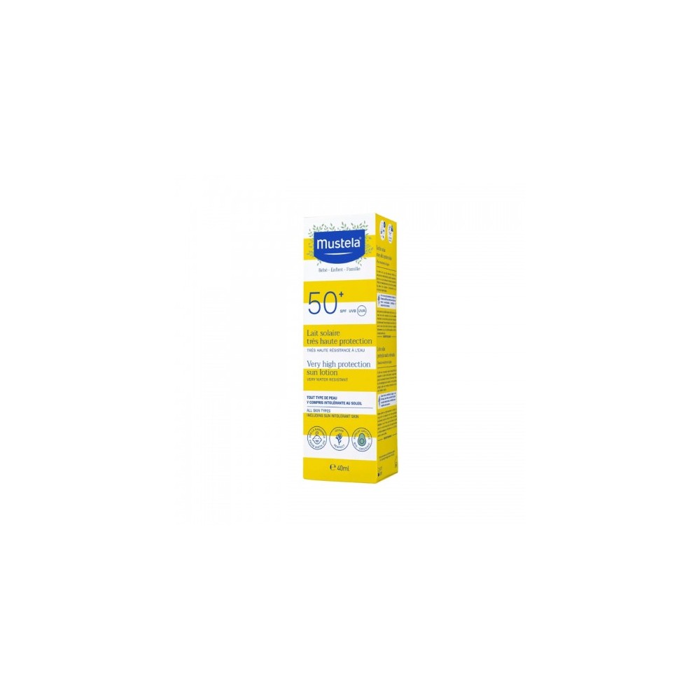 Mustela Latte Solare SPF 50+ Protezione Molto Alta 40ml 