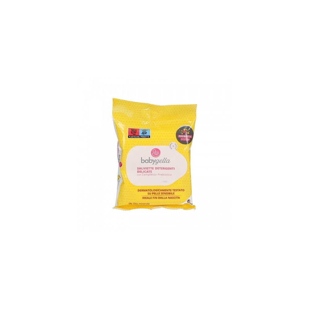 Babygella Salviette Detergenti Delicate Con Complesso Prebiotico 15 Pezzi 