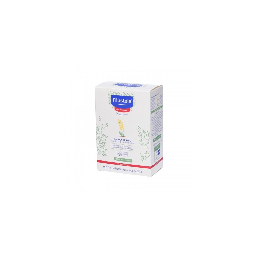 Mustela Amido Di Riso Lenitivo E Rinfrescante 4 Buste Da 30 G 
