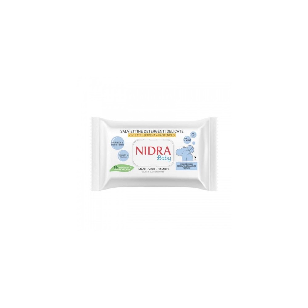 Nidra Baby 75 Salviette Detergenti Delicate 