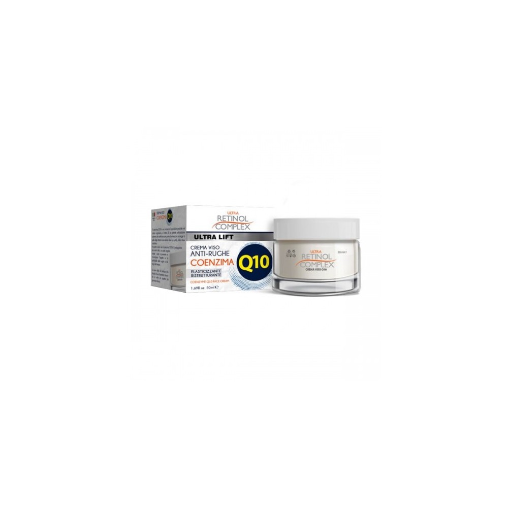 Retinol Complex Ultra Lift Crema Viso Anti-Rughe Coenzima Q10 Elasticizzante E Ristrutturante 50 Ml 