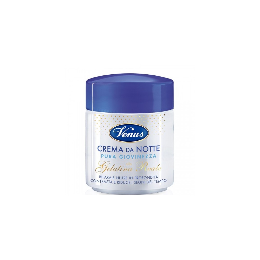 Venus Pura Giovinezza Crema Viso Da Notte Alla Gelatina Reale 50 Ml 