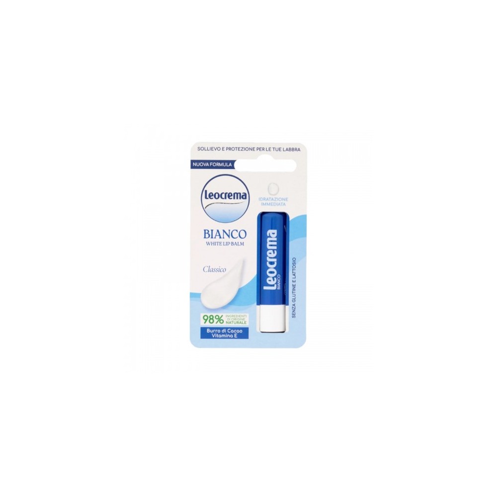 Leocrema Lip Balm Bianco Balsamo Labbra Idratante E Protettivo 5,5 Ml 
