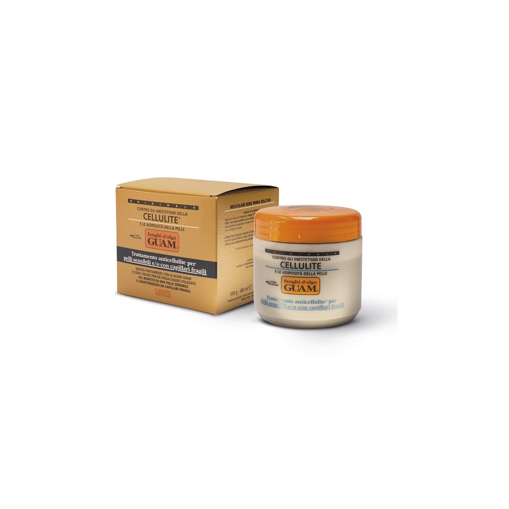 Guam Fanghi d'Alga Anticellulite Pelli Sensibili - Capillari Fragili 500GR 